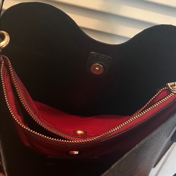 Coach dark brown and Black Crossbody and shoulder Bag 13”x12” - Picture 10 of 15